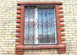Кованые решетки на окна - эскиз № 154