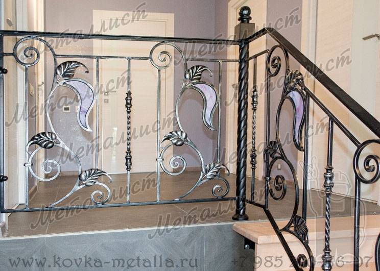 Кованые балконы - эскиз перил № 260
