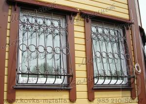 Кованые решетки на окна - эскиз 42