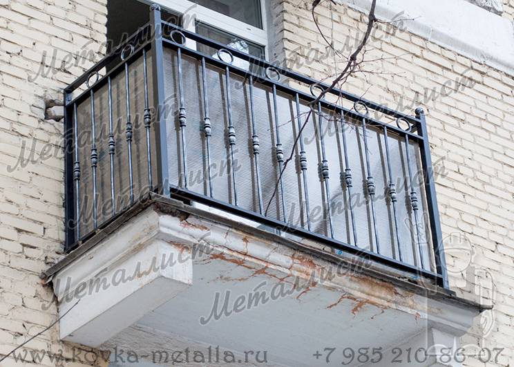 Кованые балконы - эскиз инд.