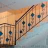Кованые лестницы - эскиз перил № 233