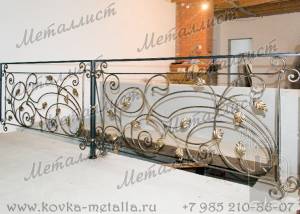 Кованые балконы - эскиз перил № 137