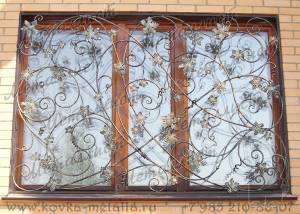 Кованые решетки на окна - эскиз № 218