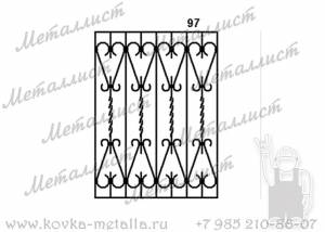 Сварные решетки - эскиз № 097