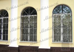 Кованые решетки на окна - эскиз № 109