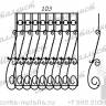 Кованые решетки - эскиз № 103