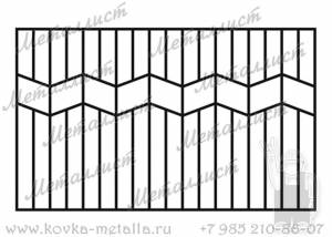 Сварные заборы - эскиз № 51