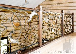 Кованые балконы - эскиз перил № 254