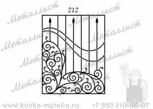 Кованые решетки - эскиз № 212