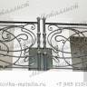 Кованые балконы - эскиз перил № 277