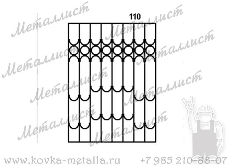 Сварные решетки - эскиз № 110