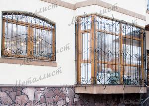 Кованые решетки на окна - эскиз № 163