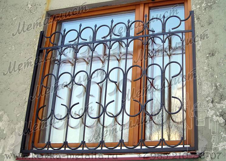 Сварные решетки на окна - по инд. эскизу