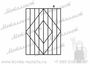 Сварные решетки - эскиз № 004