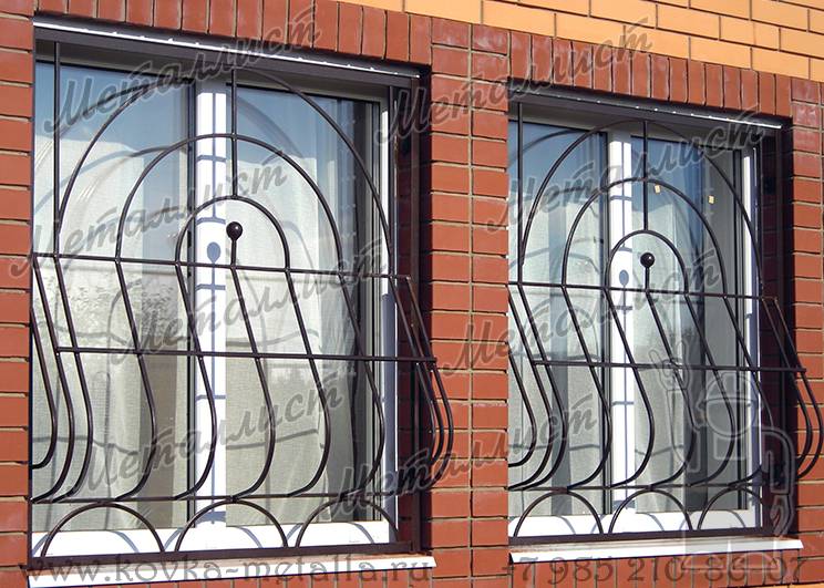 Сварные решетки на окна - эскиз № 113