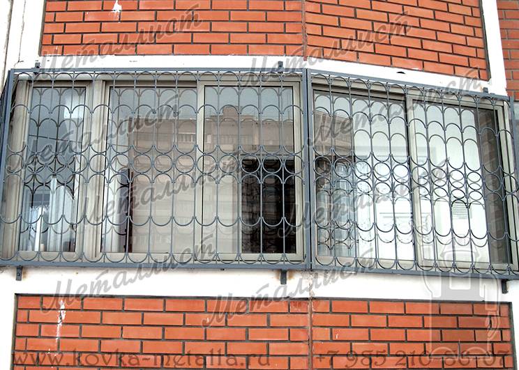 Сварные решетки на окна - эскиз № 13