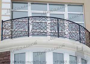 Кованые балконы - эскиз перил № 350