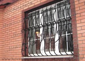 Кованые решетки на окна - эскиз № 102