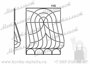 Сварные решетки - эскиз № 115