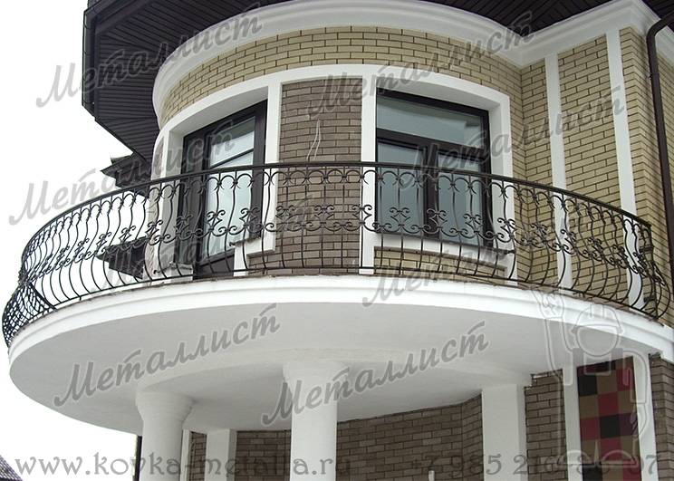 Перила на балкон - эскиз № 63