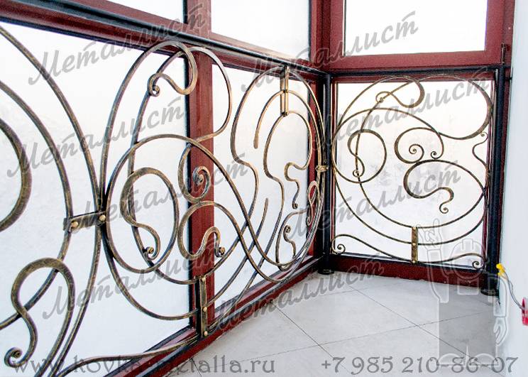 Перила на балкон - эскиз № 184