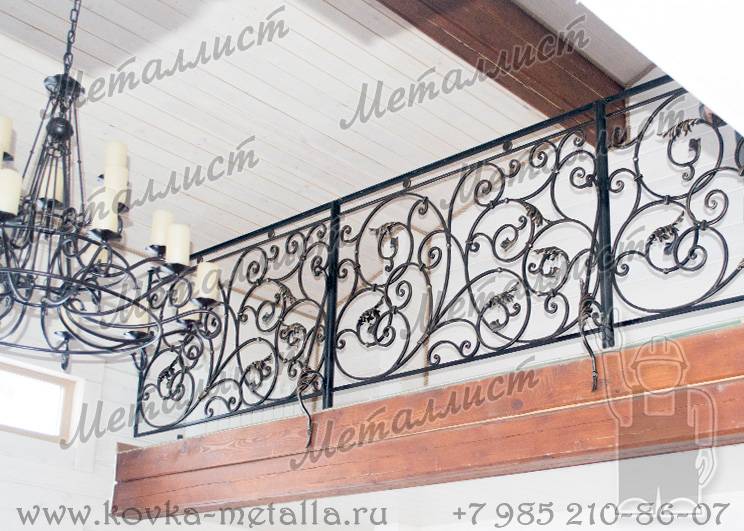 Кованые балконы - эскиз перил № 361