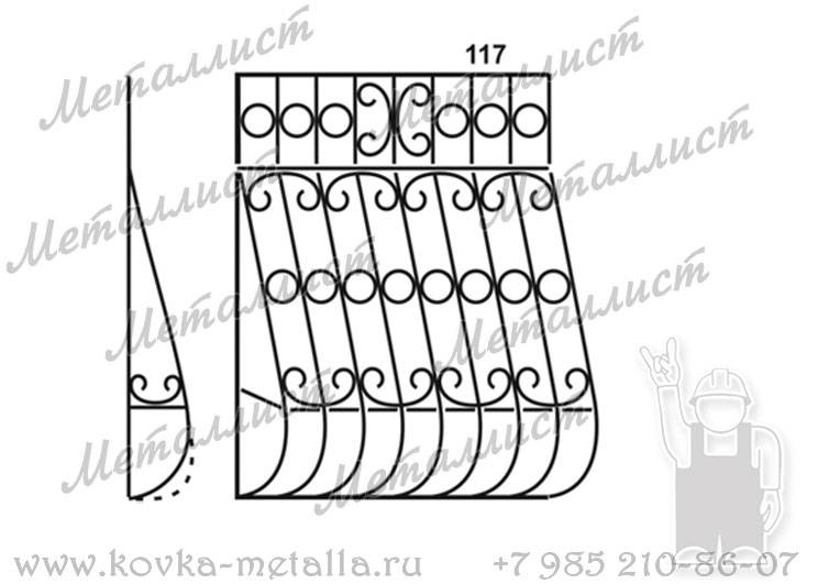 Сварные решетки - эскиз № 117