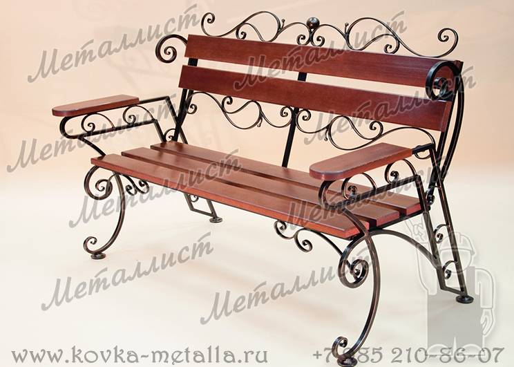 Кованые скамейки для сада - арт. С-14