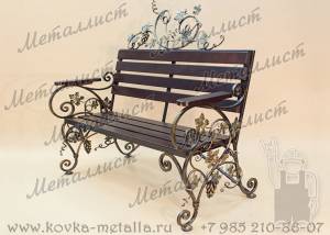 Кованые скамейки для сада - арт. С-22