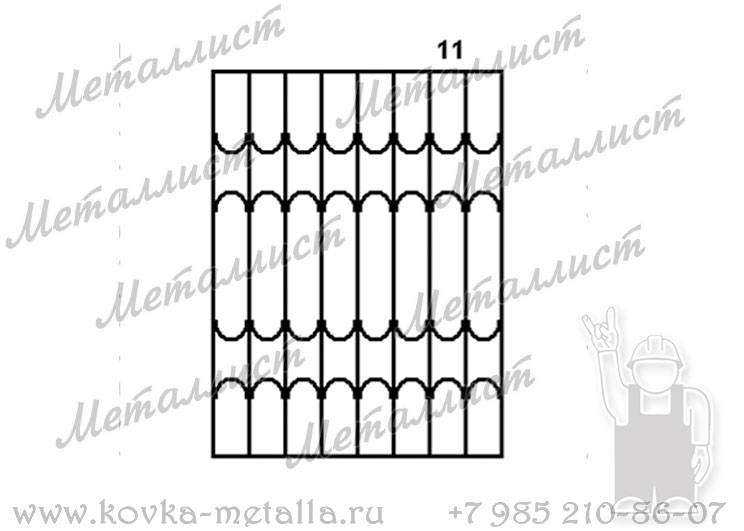 Сварные решетки - эскиз № 011