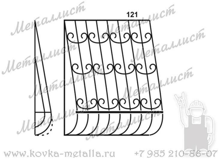 Сварные решетки - эскиз № 121