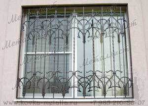 Кованые решетки на окна - эскиз № 166