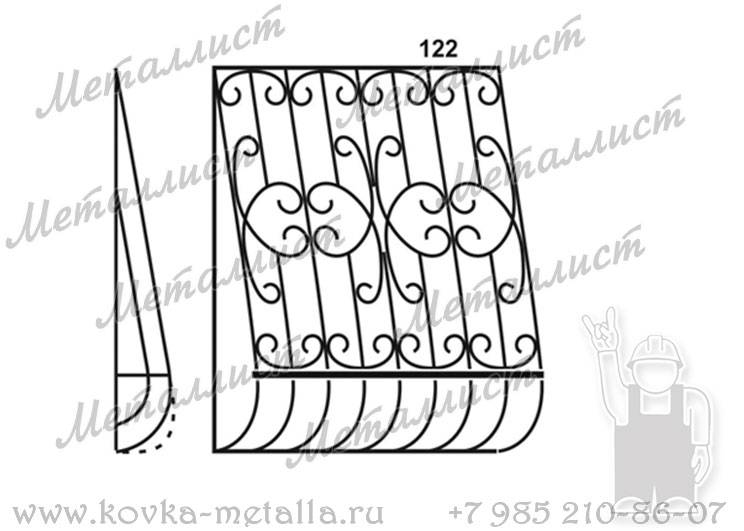 Сварные решетки - эскиз № 122