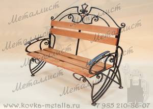 Кованые скамейки для сада - арт. С-21