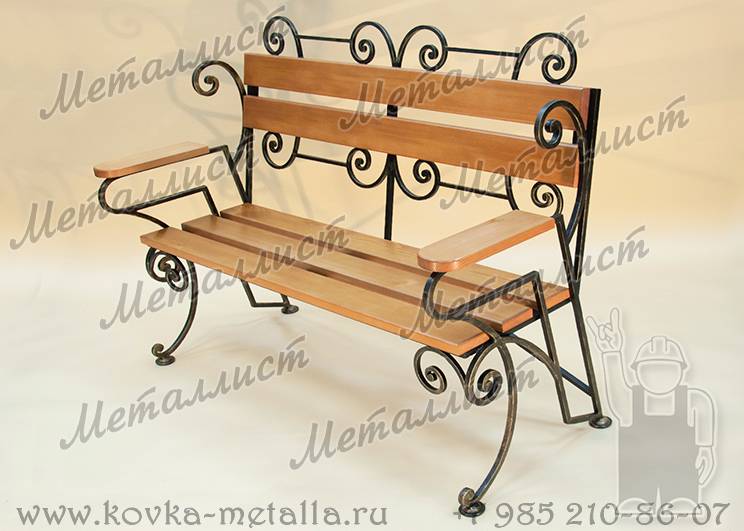 Кованые скамейки для сада - арт. С-13