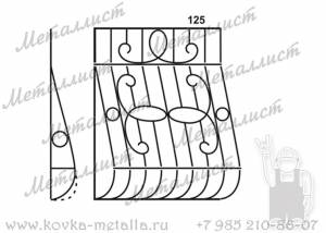 Сварные решетки - эскиз № 125