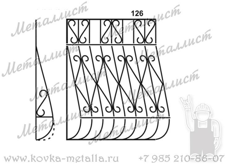 Сварные решетки - эскиз № 126