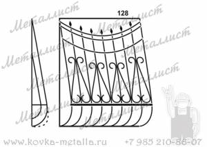 Сварные решетки - эскиз № 128