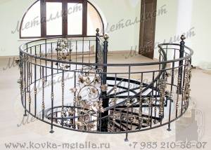 Кованые лестницы_перила на базе эскиза № 163