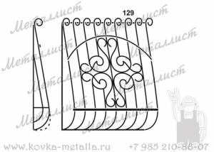Сварные решетки - эскиз № 129