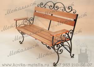 Кованые скамейки для сада - арт. С-10