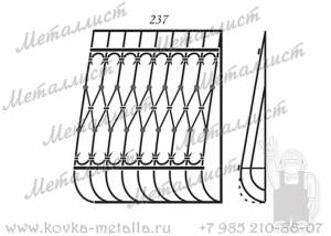 Кованые решетки - эскиз № 237