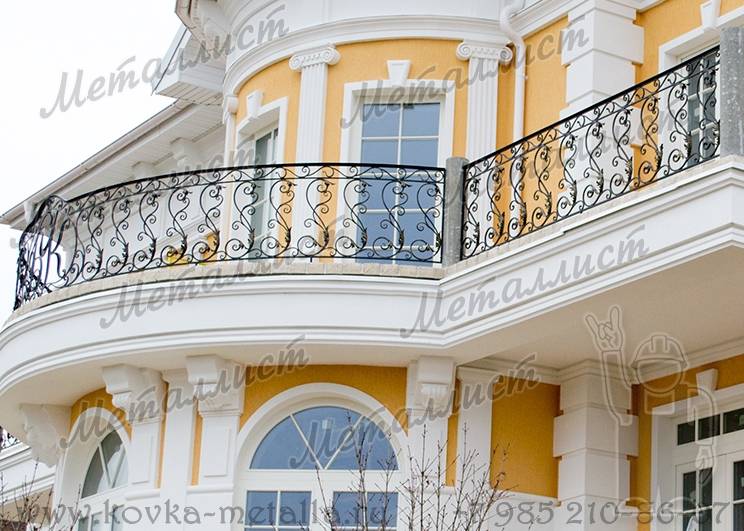 Кованые балконы по инд. эскизу 
