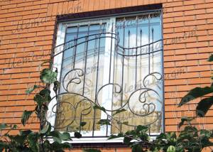 Кованые решетки на окна - эскиз № 208