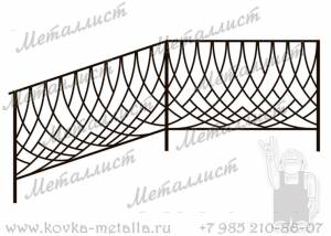 Кованые перила - эскиз № 368