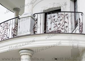 Кованые балконы - эскиз перил № 165