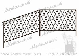 Кованые перила - эскиз № 373