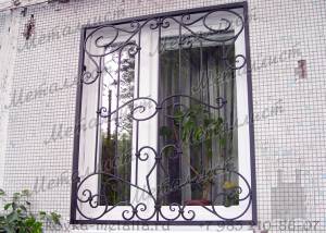 Кованые решетки на окна - эскиз № 49