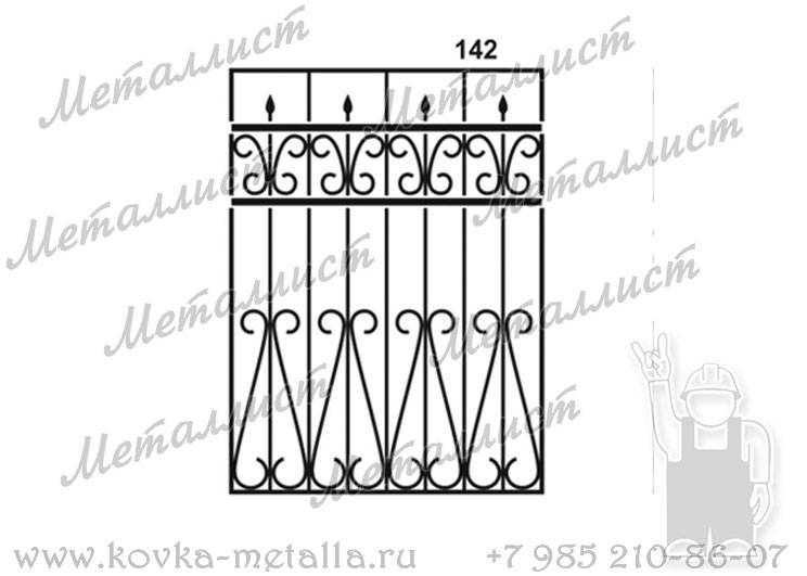 Сварные решетки - эскиз № 142