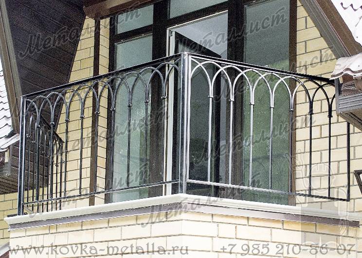 Перила на балкон - на базе эскиза № 284
